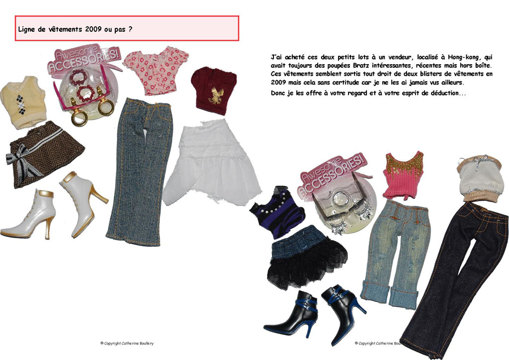 Ligne de v�tements 2009